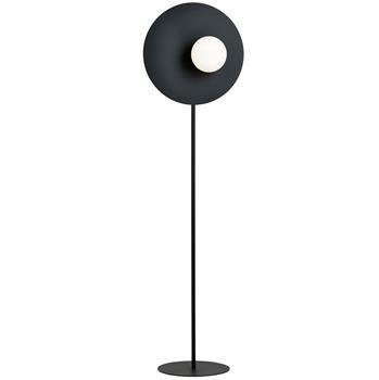 OSLO LP1 BLACK/OPAL 1187/LP1 nowoczesna lampa podłogowa szklany klosz