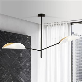 VENE 2 WHITE/GOLD 1159/2 lampa sufitowa żyrandol oryginalny design abażury