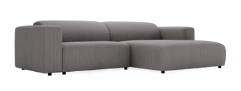 Narożnik Passi - miękka i wygodna kanapa do salonu - kolor szary