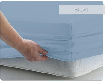 Prześcieradło BAWEŁNIANE błękitne - 200 x 200
