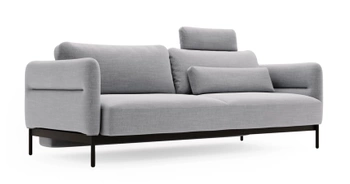 Kanapa z funkcją spania Duro - kolor szary