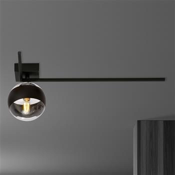 IMAGO 1F BLACK/STRIPE nowoczesny plafon sufitowy klosz