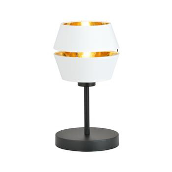 PIANO LN1 WHITE/GOLD 1183/LN1 lampa wisząca czarna z abażurem złoty środek