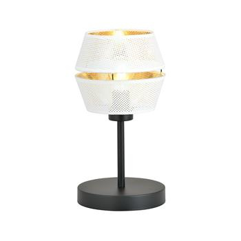 MALIA LN1 WHITE/GOLD 1184/LN1 lampa wisząca czarna z abażurem złoty środek