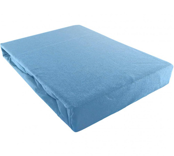Prześcieradło JERSEY niebieskie - 200 x 220