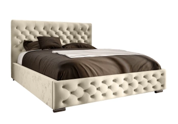 Łóżko tapicerowane z pojemnikiem - PIKOLO 200x200 cm