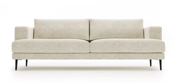 Nowoczesna kanapa na metalowych nóżkach Luxo 3S - kolor beżowy