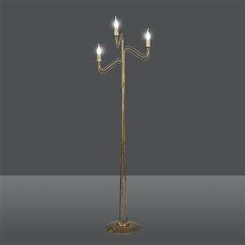 TORI LP3 GOLD 170/LP3 klasyczna lampa podłogowa złota