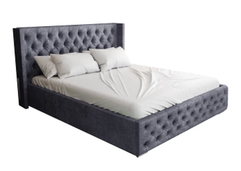 Łóżko tapicerowane z pojemnikiem na pościel - ESTER 160x200 cm