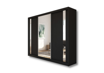 Szafa przesuwna Malva 240 cm czarny