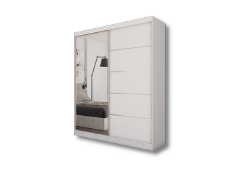 Szafa przesuwna Opal 160 cm biały