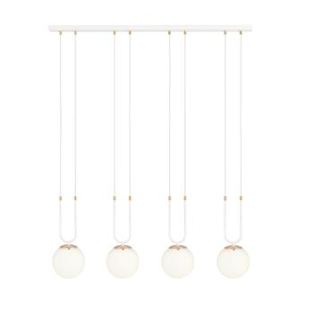 GLAM 4 WHITE/OPAL 1115/4 lampa wisząca szklane klosze GLAMOUR