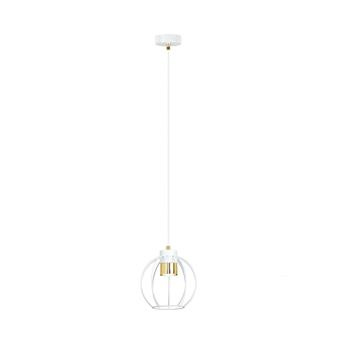 AJAX 1 WHITE/GOLD 1224/1 lampa wisząca regulowana czarna styl loftowy
