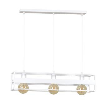 REWAL 3 WHITE 811/3 wisząca lampa sufitowa LOFT regulowana metalowa biała