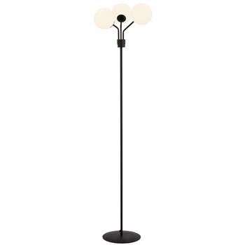 NOVA LP3  BLACK/OPAL 1138/LP3 lampa podłogowa szklane klosze
