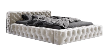 Łóżko tapicerowane z pojemnikiem - ZONAN 180x200 cm