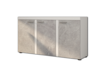 Komoda do salonu Remo 148 cm Beton jasny / Biały