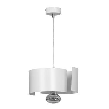 VIXON 1 WHITE 306/1 nowoczesna lampa wisząca chrom biała