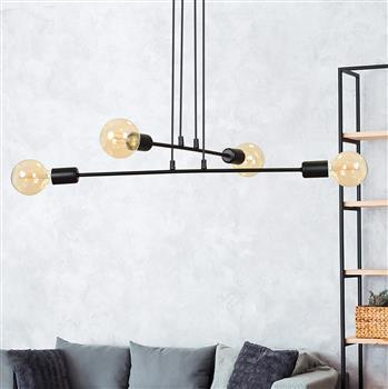 MULTIPO 4 BLACK 696/4 lampa wisząca loft regulowana oryginalny design