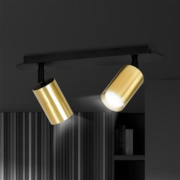 ZEN 2 BLACK 622/2 spot sufitowy reflektor halogen LED regulowany czarno-złoty