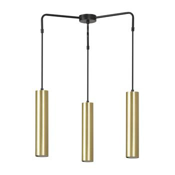 GOLDI 3 BLACK PREMIUM 457/3PREM spot wiszący złote tuby regulowana wysokość najnowszy design