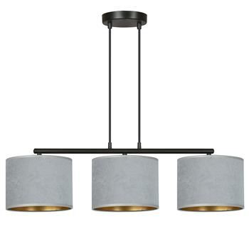 HILDE 3 BL GRAY lampa wisząca abażury regulowana nowoczesna