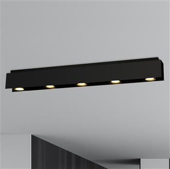 KENNO 5 BLACK 1141/5 plafon sufitowy nowoczesny spot halogen