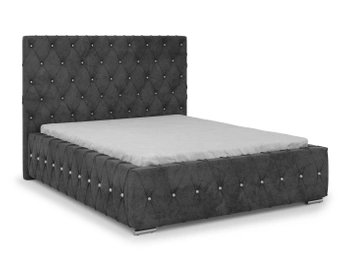 Łóżko tapicerowane z pojemnikiem - ELLA 140x200 cm