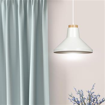 PADERN 1 WHITE 1041/1 nowoczesna lampa sufitowa biała drewniane elementy