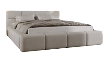 Łóżko tapicerowane z pojemnikiem na pościel - ORSO 120x200 cm - kolor do wyboru