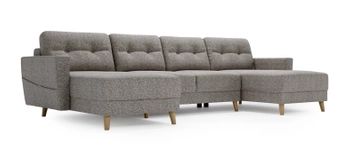 Narożnik Afray Plus- narożnik wolnostojący w stylu skandynawskim - kolor szary