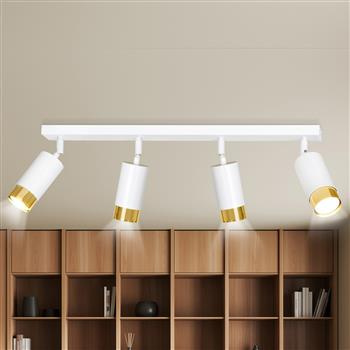 HIRO 4 WHITE-GOLD 963/4 nowoczesny regulowany spot LED sufitowy biało złoty