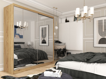 Szafa przesuwna Elata 200 cm dąb artisan