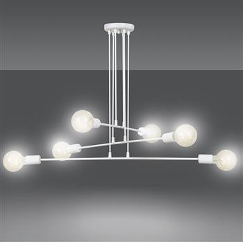 MULTIPO 6 WHITE 697/6 lampa wisząca loft regulowana oryginalny design