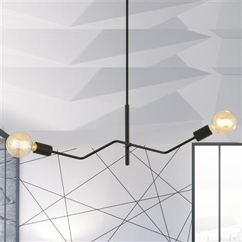 FRIX 2 BLACK 1126/2 nowoczesna lampa sufitowa żyrandol design