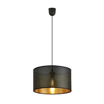 ASTON 1 BLACK/GOLD 1148/1 lampa wisząca regulowana abażur dużo światła