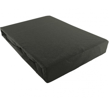 Prześcieradło JERSEY ciemno-szare - 180 x 200