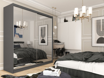 Szafa przesuwna Elata 200 cm grafit