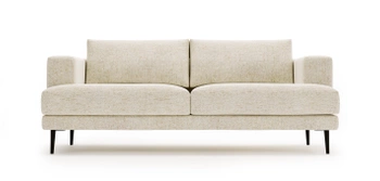 Kanapa w stylu industrialnym Luxo 2S - kolor kremowy