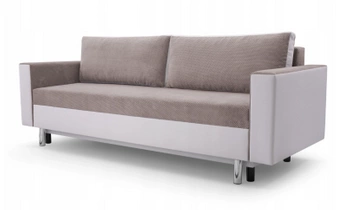 Kanapa z funkcją spania Lisbona- kolor biały/beżowy