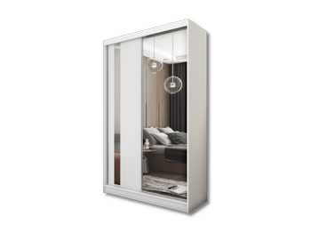 Szafa przesuwna Malva 120 cm biały