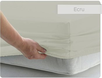 Prześcieradło BAWEŁNIANE ecru - 90 x 200