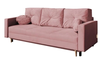 Kanapa z funkcją spania Austin - kolor różowy