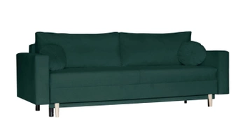 Kanapa z funkcją spania Bergen - kolor butelkowa zieleń