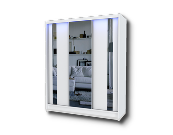 Szafa przesuwna Malva 180 cm Biały