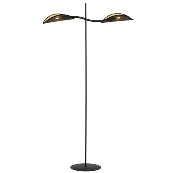 LOTUS LP2 BLACK/GOLD 1106/LP2 lampa podłogowa oryginalny Design abażury
