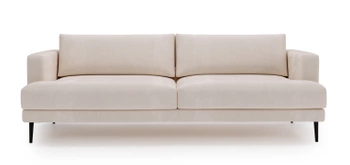 Nowoczesna kanapa na metalowych nóżkach Luxo 3S - kolor beżowy