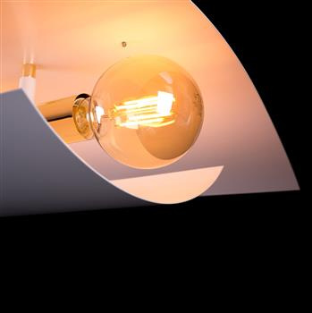 QUDO 2 WHITE 621/2 oryginalna lampa wisząca biała złote dodatki LOFT unikalny design