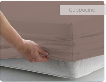 Prześcieradło BAWEŁNIANE cappucino - 200 x 220