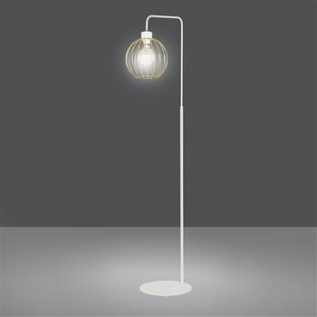 PINETA LP1 WHITE 560/LP1 lampa podłogowa złoty druciak najnowszy design